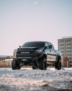 1 2015 Tundra Toyota Readylift Suspension Lift 8in Arkon Off Road Cleopatra Black