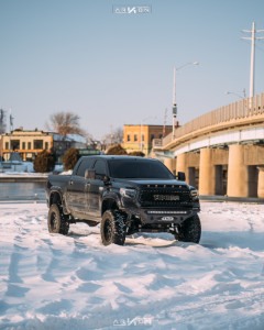 1 2015 Tundra Toyota Readylift Suspension Lift 8in Arkon Off Road Cleopatra Black