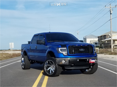 2012 Ford F-150 - 22x12 -51mm - ARKON OFF-ROAD Lincoln - Suspension Lift 4" - 33" x 12.5"