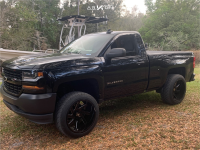1 2016 Silverado 1500 Chevrolet American Made Suspension Lift 4in Arkon Off Road Lincoln Black
