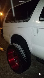 1 2000 Excursion Ford Rough Country Air Suspension Arkon Off Road Caesar Red