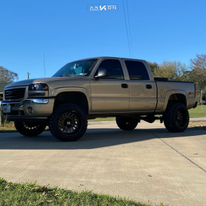1 2005 Sierra 1500 Gmc Rough Country Suspension Lift 6in Arkon Off Road Caesar Machined Black