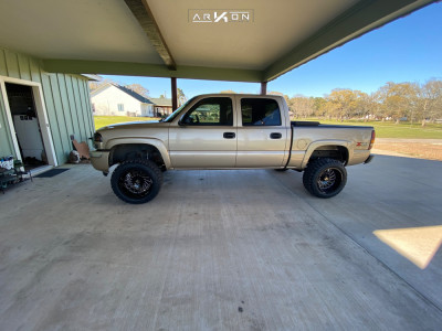 1 2005 Sierra 1500 Gmc Rough Country Suspension Lift 6in Arkon Off Road Caesar Machined Black