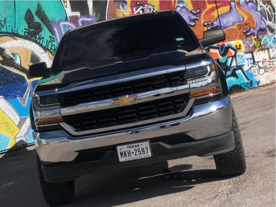 1 2018 Silverado 1500 Chevrolet Supreme Leveling Kit Arkon Off Road Caesar Black