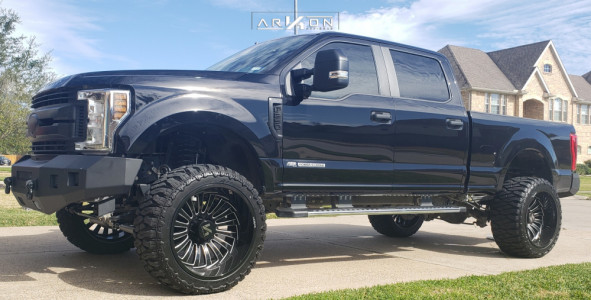 1 2019 F 250 Super Duty Ford Bds Suspension Lift 4in Arkon Off Road Caesar Black