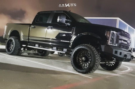 1 2019 F 250 Super Duty Ford Bds Suspension Lift 4in Arkon Off Road Caesar Black