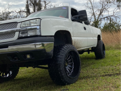 1 2004 Silverado 1500 Chevrolet Rough Country Suspension Lift 6in Arkon Off Road Alexander Black