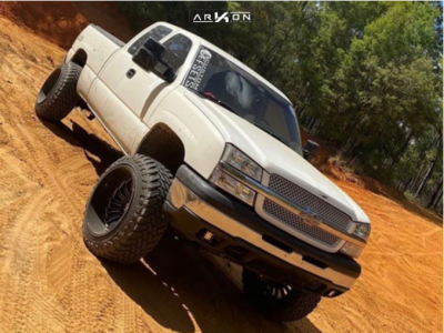 1 2004 Silverado 1500 Chevrolet Rough Country Suspension Lift 6in Arkon Off Road Alexander Black