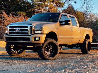 1 2003 F 350 Super Duty Ford Pro Comp Suspension Lift 4in Arkon Off Road Caesar Black