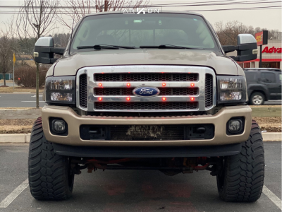 1 2003 F 350 Super Duty Ford Pro Comp Suspension Lift 4in Arkon Off Road Caesar Black