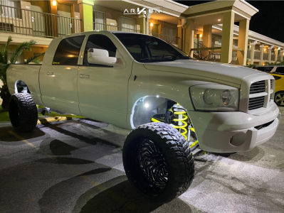 1 2006 Ram 2500 Dodge Bds Suspension Lift 6in Arkon Off Road Crown Series Victory Black Milled