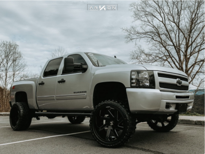 2012 Chevrolet Silverado 1500 - 22x12 -51mm - ARKON OFF-ROAD Lincoln - Suspension Lift 6" - 33" x 12.5"