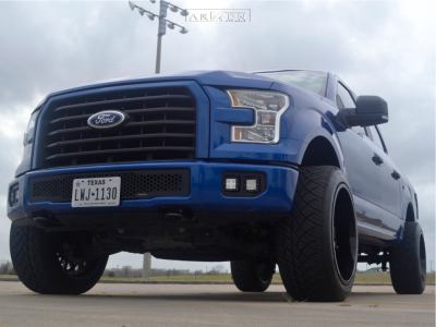 1 2017 F 150 Ford Tuff Country Suspension Lift 3in Arkon Off Road Caesar Machined Black