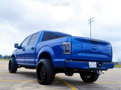 1 2017 F 150 Ford Tuff Country Suspension Lift 3in Arkon Off Road Caesar Machined Black