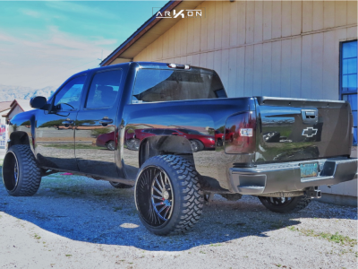 1 2013 Silverado 1500 Chevrolet 2 Inch Level Suspension Lift 25in Arkon Off Road Caesar Black