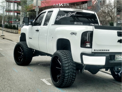 1 2013 Silverado 2500 Hd Chevrolet Rough Country Suspension Lift 8in Arkon Off Road Lincoln Black