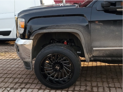 1 2019 Sierra 2500 Hd Gmc Stock Air Suspension Arkon Off Road Caesar Black