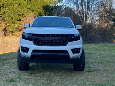 1 2019 Colorado Chevrolet Readylift Suspension Lift 3in Arkon Off Road Lincoln Black