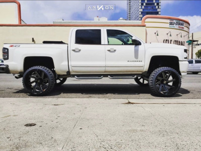 1 2018 Silverado 1500 Chevrolet Maxtrac Suspension Lift 9in Arkon Off Road Lincoln Black