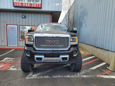 1 2016 Sierra 2500 Hd Gmc Mcgaughys Suspension Lift 9in Arkon Off Road Lincoln Black