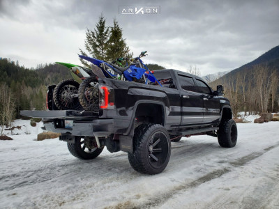 1 2016 Sierra 2500 Hd Gmc Mcgaughys Suspension Lift 9in Arkon Off Road Lincoln Black