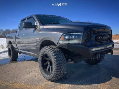 2016 Ram 1500 - 20x10 -25mm - ARKON OFF-ROAD Lincoln - Leveling Kit - 35" x 12.5"