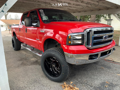 2007 Ford F-250 Super Duty - 20x12 -51mm - ARKON OFF-ROAD Cleopatra - Suspension Lift 3" - 35" x 12.5"