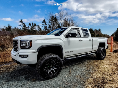 1 2017 Sierra 1500 Gmc Rough Country Suspension Lift 7in Arkon Off Road Roosevelt Black