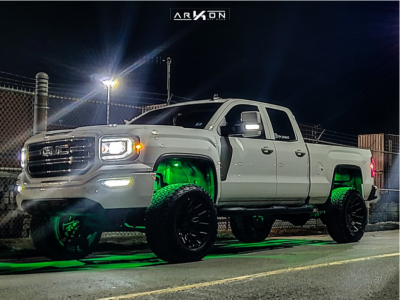 1 2017 Sierra 1500 Gmc Rough Country Suspension Lift 7in Arkon Off Road Roosevelt Black