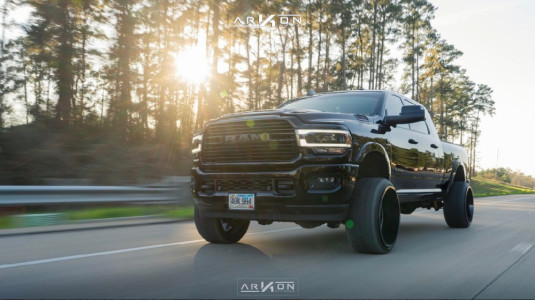 1 2019 2500 Ram Street Dirt Track Suspension Lift 35in Arkon Off Road Caesar Machined Accents