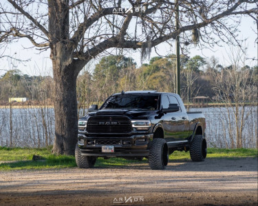 1 2019 2500 Ram Street Dirt Track Suspension Lift 35in Arkon Off Road Caesar Machined Accents
