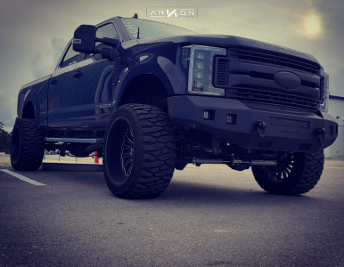 1 2019 F 250 Super Duty Ford Bds Suspension Lift 4in Arkon Off Road Alexander Black