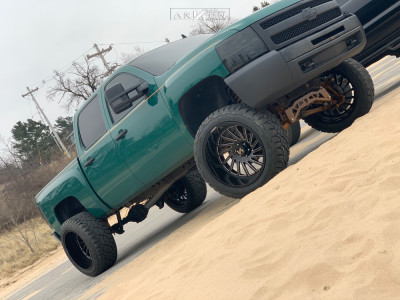 1 2011 Silverado 1500 Chevrolet Mcgaughys Suspension Lift 9in Arkon Off Road Caesar Black