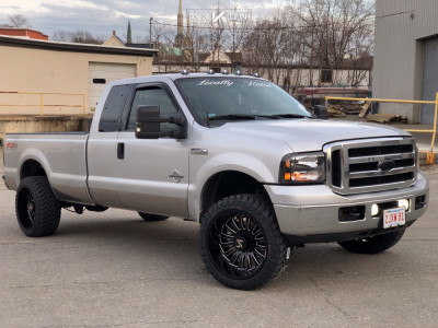 2006 Ford F-250 Super Duty - 22x12 -51mm - ARKON OFF-ROAD Alexander - Leveling Kit - 33" x 12.5"