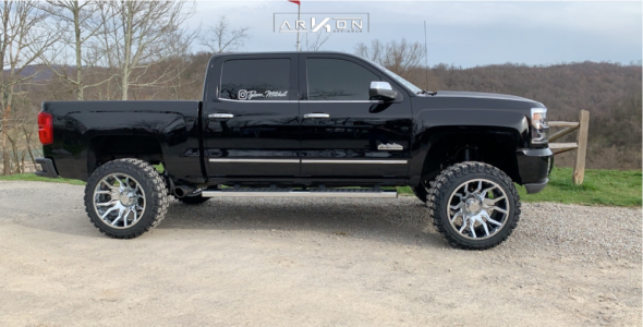 1 2018 Silverado 1500 Chevrolet Rough Country Suspension Lift 7in Arkon Off Road Roosevelt Chrome