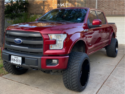 1 2015 F 150 Ford Rough Country Suspension Lift 6in Arkon Off Road Caesar Black