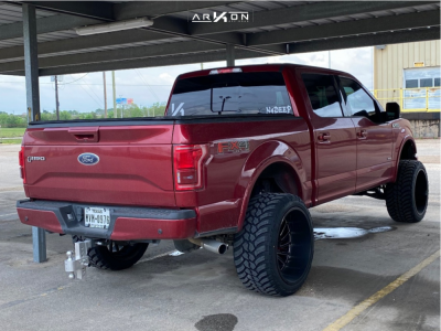 1 2015 F 150 Ford Rough Country Suspension Lift 6in Arkon Off Road Caesar Black