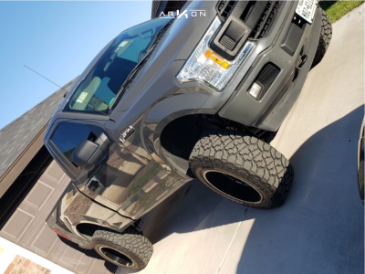 1 2018 F 150 Ford Rough Country Suspension Lift 6in Arkon Off Road Caesar Black
