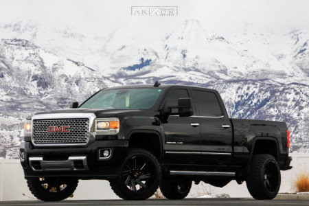 1 2015 Sierra 2500 Hd Gmc Readylift Leveling Kit Arkon Off Road Lincoln Machined Black