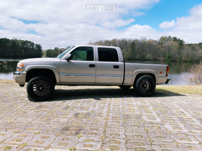 1 2005 Sierra 1500 Gmc Supreme Suspension Lift 4in Arkon Off Road Alexander Black