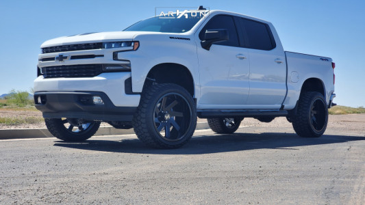 2020 Chevrolet Silverado 1500 - 22x12 -51mm - ARKON OFF-ROAD Lincoln - Suspension Lift 4" - 33" x 12.5"