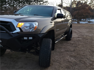 1 2014 Tacoma Toyota Rough Country Suspension Lift 6in Arkon Off Road Lincoln Machined Black