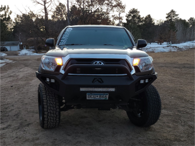 1 2014 Tacoma Toyota Rough Country Suspension Lift 6in Arkon Off Road Lincoln Machined Black
