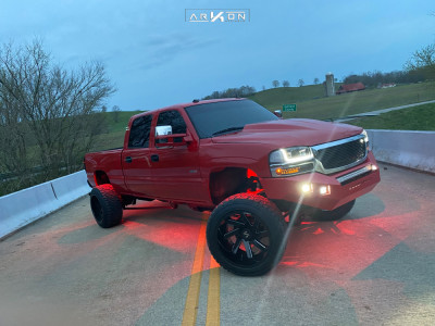 1 2005 Sierra 2500 Hd Gmc Fabtech Suspension Lift 6in Arkon Off Road Lincoln Black