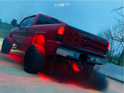 1 2005 Sierra 2500 Hd Gmc Fabtech Suspension Lift 6in Arkon Off Road Lincoln Black