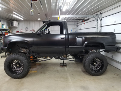 1 1990 K1500 Chevrolet Sas Lifted 12in Arkon Off Road Alexander Machined Accents