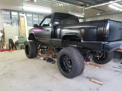 1 1990 K1500 Chevrolet Sas Lifted 12in Arkon Off Road Alexander Machined Accents