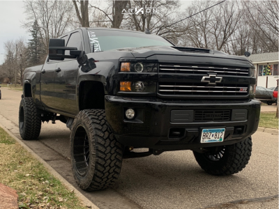 2018 Chevrolet Silverado 2500 HD - 22x12 -51mm - ARKON OFF-ROAD Caesar - Suspension Lift 7.5" - 37" x 13.5"