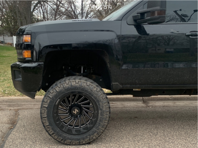 1 2018 Silverado 2500 Hd Chevrolet Rough Country Suspension Lift 75in Arkon Off Road Caesar Black