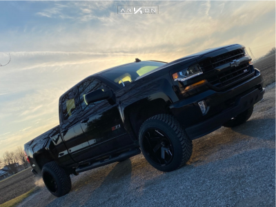 1 2019 Silverado 1500 Ld Chevrolet Motofab Suspension Lift 25in Arkon Off Road Lincoln Black